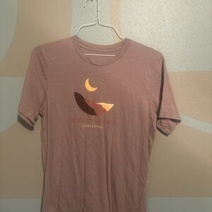 Fayetteville Moon Graphic Tee - Mauve